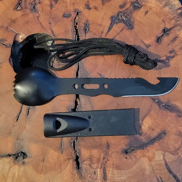 Personalized Camping Spork and Knife 6 in 1 Survival Multi Tool Spork, knife - Picture 7 of 7
